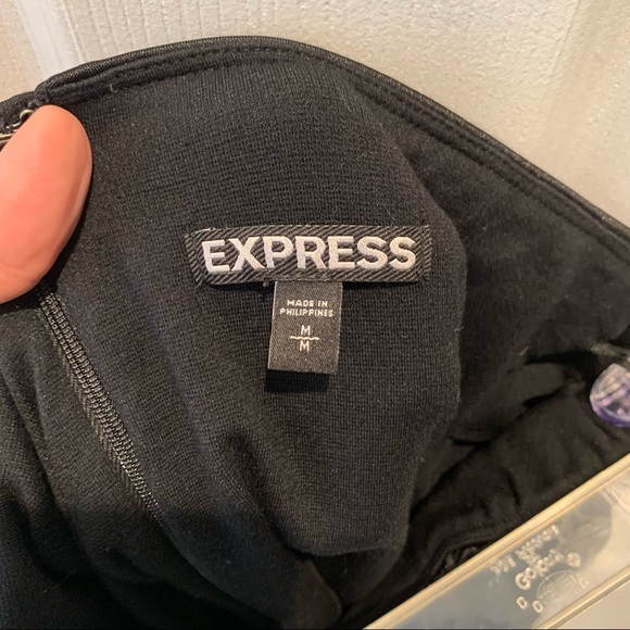 Express Black Strapless Rouched Dress- Medium - Picture 4 of 5